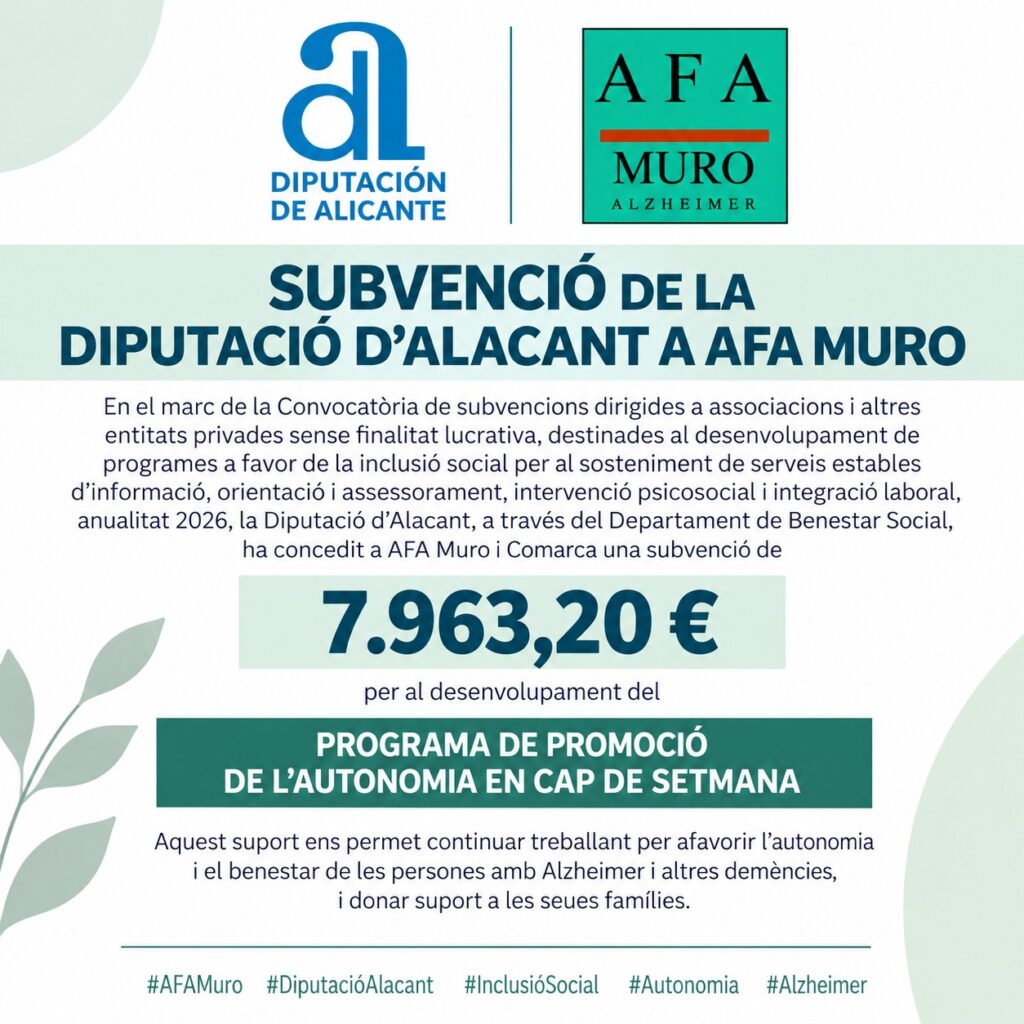Subvención Diputación de ALICANTE